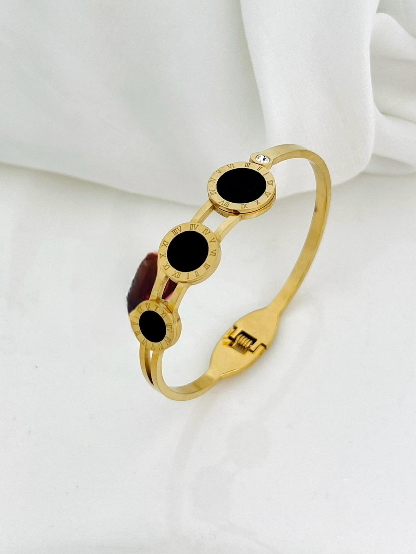 Golden Black Nug Statement Cuff