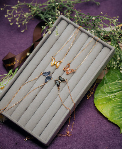 Butterfly Pendant Necklace – 4 Color Options