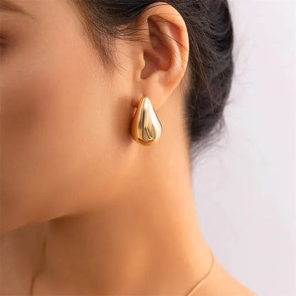 Liquid Gold Teardrop Studs